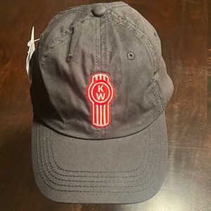 NWT Black Kenworth Trucking hat with Embroidered Logo